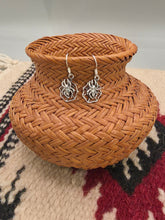 Load image into Gallery viewer, SPIDER IN WEB EARRINGS- STERLING SILVER
