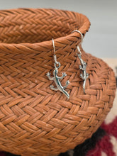 Load image into Gallery viewer, GECKO EARRINGS- STERLING SILVER
