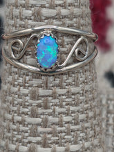 Load image into Gallery viewer, BLUE OPAL RING - SIZE 8-7.5-7-6.5- 6 - JUDY LINCOLN
