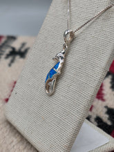 Load image into Gallery viewer, BLUE OPAL SEAHORSE NECKLACE
