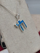 Load image into Gallery viewer, BLUE OPAL CHAI NECKLACE
