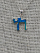 Load image into Gallery viewer, BLUE OPAL CHAI NECKLACE
