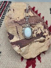 Load image into Gallery viewer, WHITE OPAL OVAL NECKLACE  - NAVAJO  - SAMUEL YELLOWHORSE
