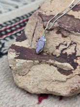 Load image into Gallery viewer, PINK OPAL INLAY TEARDROP NECKLACE  - ZUNI - DERRICK &amp; LORELEI CHAVEZ
