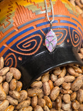 Load image into Gallery viewer, PINK OPAL INLAY TEARDROP NECKLACE  - ZUNI - DERRICK &amp; LORELEI CHAVEZ
