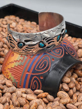 Load image into Gallery viewer, TURQUOISE 6 STONE BEAR PAW CUFF BRACELET- PEARLENE SPENCER
