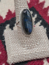 Load image into Gallery viewer, LABRADORITE RING -SIZE 8.5
