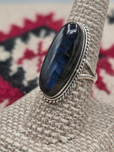 Load image into Gallery viewer, LABRADORITE RING -SIZE 8.5
