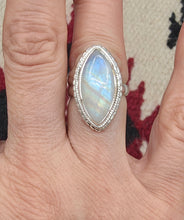 Load image into Gallery viewer, MOONSTONE RING - SIZE 6.5 - DIAMOND SHAPED
