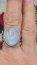 Load image into Gallery viewer, MOONSTONE RING - SIZE 10 - OVAL SHAPED
