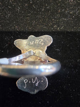 Load image into Gallery viewer, ZUNI PEYOTE BIRD INLAY RING  - PINO YUNIE - SIZE 6.5
