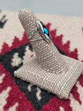 Load image into Gallery viewer, TURQUOISE SHADOWBOX RING - HARRY YAZZIE - SIZE
