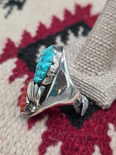Load image into Gallery viewer, MASSIVE TURQUOISE &amp; CORAL MEN'S RING - LOYOLITA TSATTE - SIZE 13
