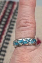 Load image into Gallery viewer, TURQUOISE CHIP INLAY BANDS - NAVAJO
