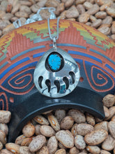 Load image into Gallery viewer, TURQUOISE BEAR PAW NECKLACE- LARGE - VIRGINIA LONG
