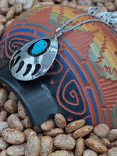 Load image into Gallery viewer, TURQUOISE BEAR PAW NECKLACE- LARGE - VIRGINIA LONG
