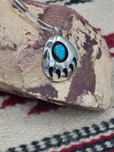 Load image into Gallery viewer, TURQUOISE BEAR PAW NECKLACE- LARGE - VIRGINIA LONG
