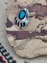 Load image into Gallery viewer, TURQUOISE BEAR PAW NECKLACE- LARGE - VIRGINIA LONG
