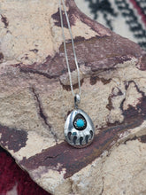 Load image into Gallery viewer, TURQUOISE BEAR PAW NECKLACE - SMALL - JANICE SPENCER
