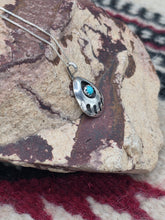 Load image into Gallery viewer, TURQUOISE BEAR PAW NECKLACE - SMALL - JANICE SPENCER
