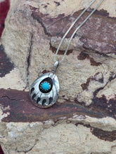 Load image into Gallery viewer, TURQUOISE BEAR PAW NECKLACE - SMALL - JANICE SPENCER
