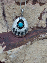 Load image into Gallery viewer, TURQUOISE BEAR PAW NECKLACE - SMALL - JANICE SPENCER
