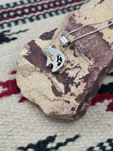 Load image into Gallery viewer, STERLING SILVER FETISH BEAR NECKLACE- NAVAJO
