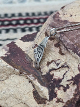 Load image into Gallery viewer, STERLING SILVER HOPI OVERLAY WOLF PENDANT- DANIELLE WADSWORTH
