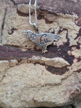 Load image into Gallery viewer, STERLING SILVER HOPI OVERLAY QUAIL NECKLACE- DANIELLE WADSWORTH
