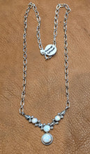 Load image into Gallery viewer, WHITE OPAL 4 STONE NECKLACE- ANNIE SPENCER
