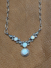 Load image into Gallery viewer, WHITE OPAL 4 STONE NECKLACE- ANNIE SPENCER
