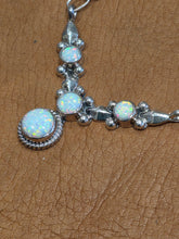 Load image into Gallery viewer, WHITE OPAL 4 STONE NECKLACE- ANNIE SPENCER
