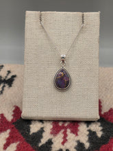 Load image into Gallery viewer, PURPLE COPPER TURQUOISE   NECKLACE - TEARDROP
