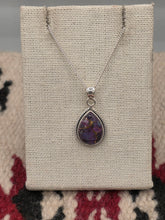 Load image into Gallery viewer, PURPLE COPPER TURQUOISE   NECKLACE - TEARDROP
