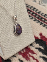 Load image into Gallery viewer, PURPLE COPPER TURQUOISE   NECKLACE - TEARDROP
