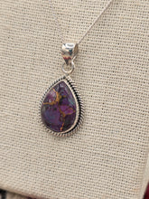 Load image into Gallery viewer, PURPLE COPPER TURQUOISE   NECKLACE - TEARDROP
