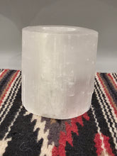 Load image into Gallery viewer, SELENITE CANDLE STAND
