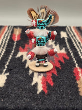 Load image into Gallery viewer, MINI PIGGYBACK KACHINA - ZUNI RAIN PRIEST
