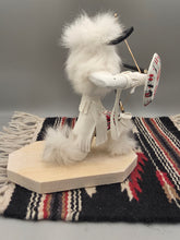 Load image into Gallery viewer, KNEELING WHITE BUFFALO WARRIOR KACHINA - JACIDA LOLEY
