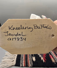 Load image into Gallery viewer, KNEELING WHITE BUFFALO WARRIOR KACHINA - JACIDA LOLEY
