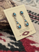 Load image into Gallery viewer, TURQUOISE POST STYLE EARRINGS- ZUNI - MOE TSOSIE
