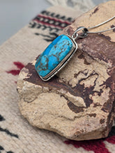 Load image into Gallery viewer, KINGMAN TURQUOISE NECKLACE  - RECTANGLE
