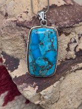 Load image into Gallery viewer, KINGMAN TURQUOISE NECKLACE  - RECTANGLE
