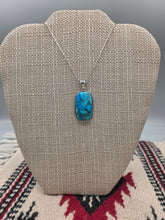 Load image into Gallery viewer, KINGMAN TURQUOISE NECKLACE  - RECTANGLE
