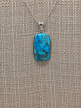 Load image into Gallery viewer, KINGMAN TURQUOISE NECKLACE  - RECTANGLE
