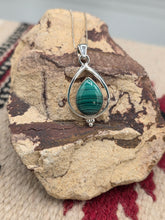 Load image into Gallery viewer, MALACHITE TEARDROP NECKLACE
