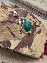 Load image into Gallery viewer, MALACHITE TEARDROP NECKLACE
