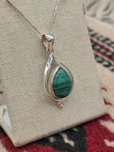 Load image into Gallery viewer, MALACHITE TEARDROP NECKLACE
