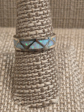 Load image into Gallery viewer, WHITE OPAL INLAY BAND - Navajo - ROGER MORGAN
