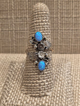 Load image into Gallery viewer, BLUE OPAL BYPASS RING - NAVAJO- ETTA BELIN
